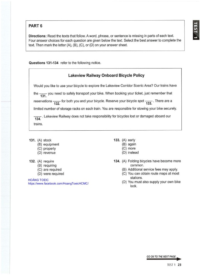 image for page 10 tests reading ets toeic