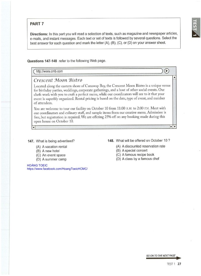 image for page 10 tests reading ets toeic