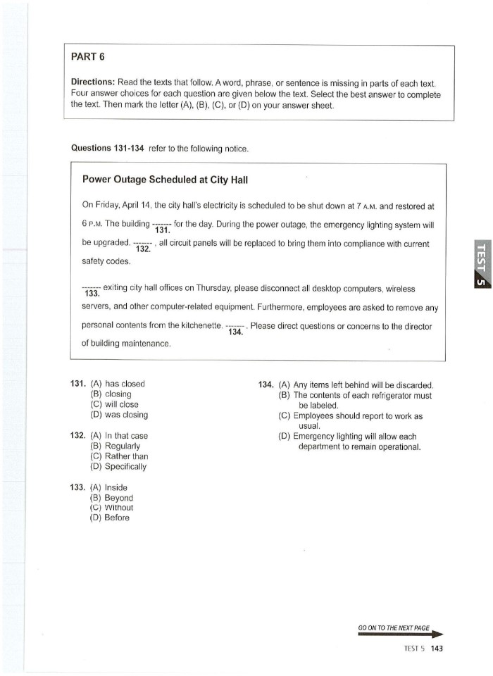 image for page 10 tests reading ets toeic