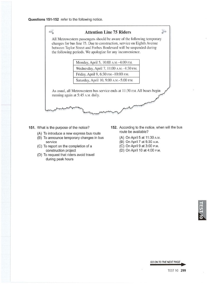 image for page 10 tests reading ets toeic