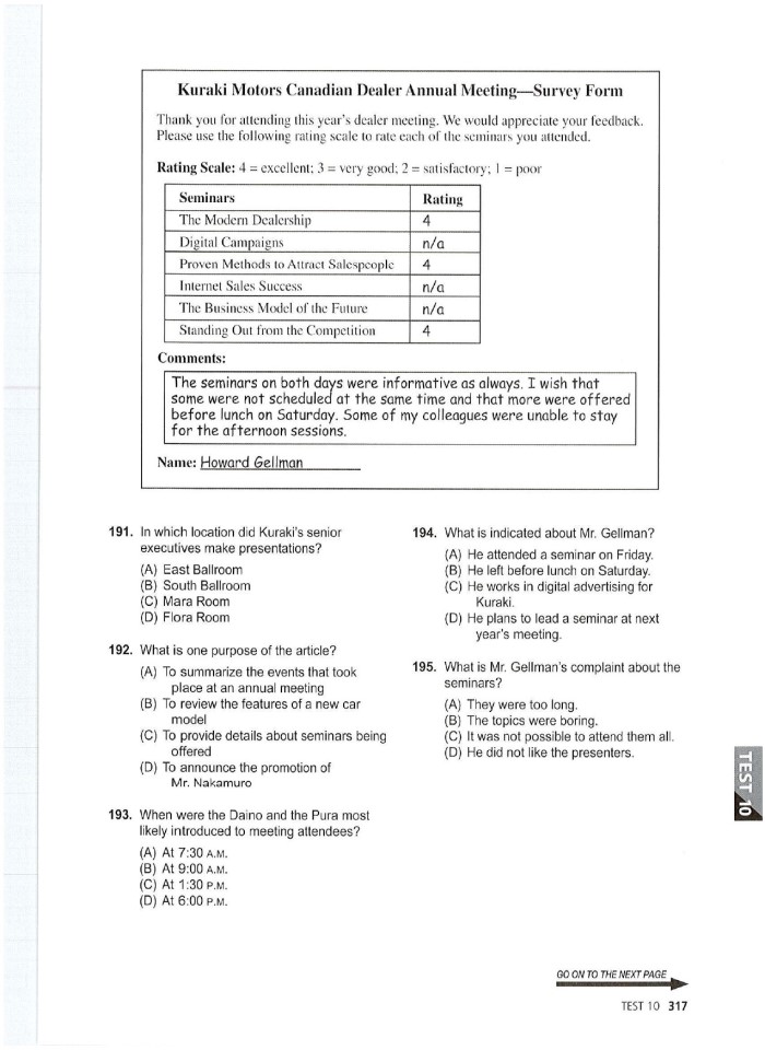 image for page 10 tests reading ets toeic