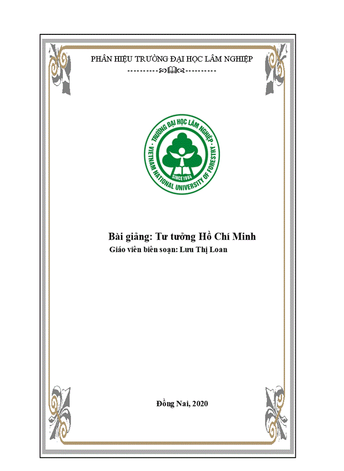 image for page Bài giảng: Tư tưởng Hồ Chí Minh