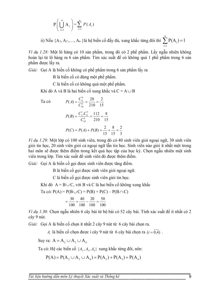 image for page Xác suất và công thức tính xác suất