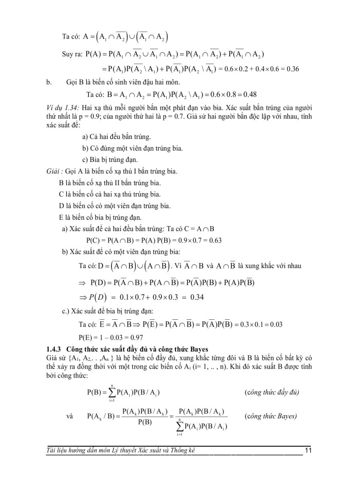 image for page Xác suất và công thức tính xác suất