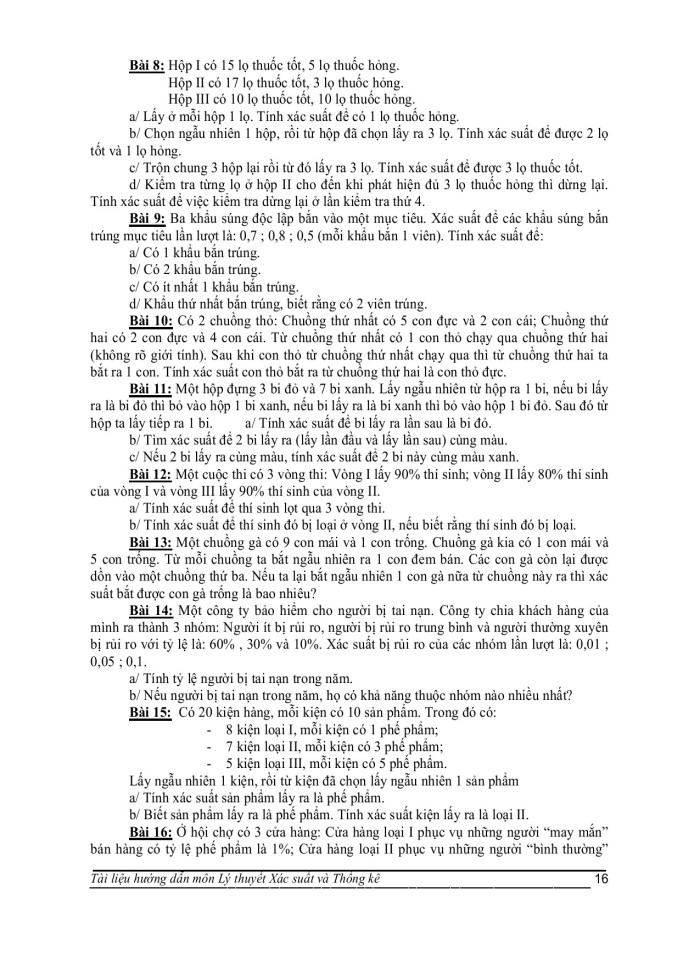 image for page Xác suất và công thức tính xác suất