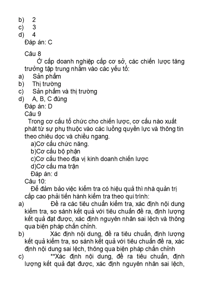 image for page Bộ đáp án môn quản trị chiến lược