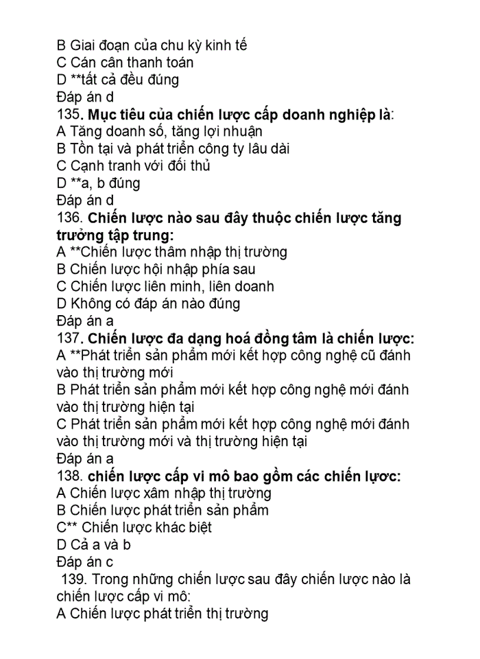 image for page Bộ đáp án môn quản trị chiến lược