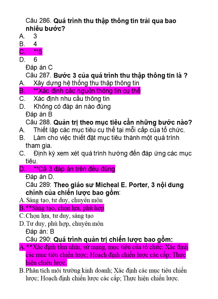 image for page Bộ đáp án môn quản trị chiến lược