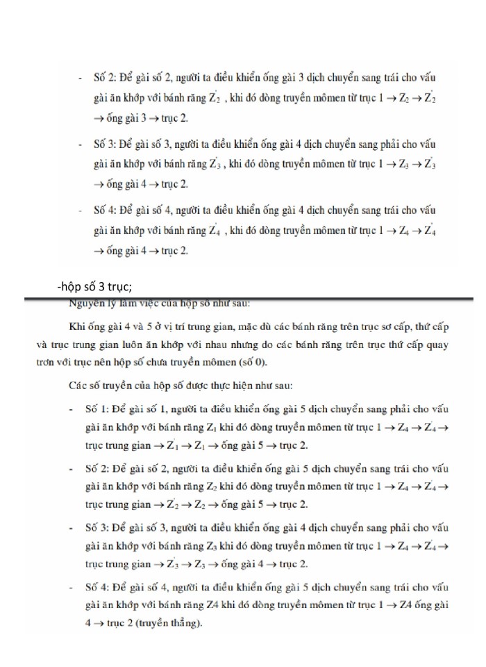 image for page Tài liệu kết cấu hộp số