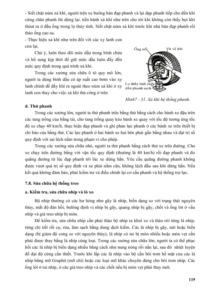 image for page Tài liệu học tập học phần công nghệ sửa chữa - bảo dưỡng & chẩn đoán kỹ thuật ô tô