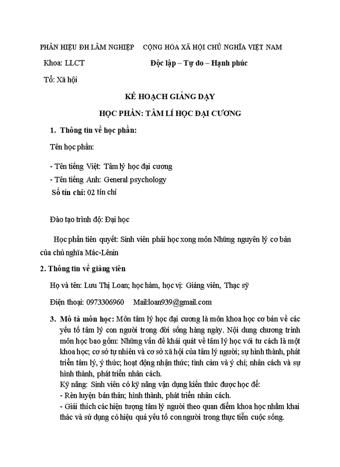 image for page Học phần: tâm lí học đại cương