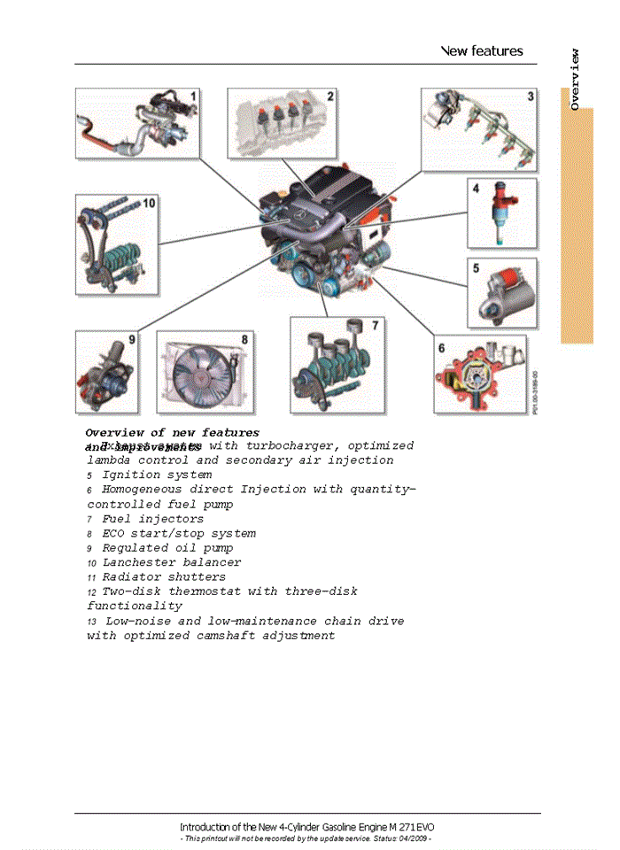 image for page New 4-Cylinder Gasoline Engine M 271 EVO