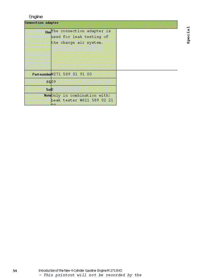 image for page New 4-Cylinder Gasoline Engine M 271 EVO