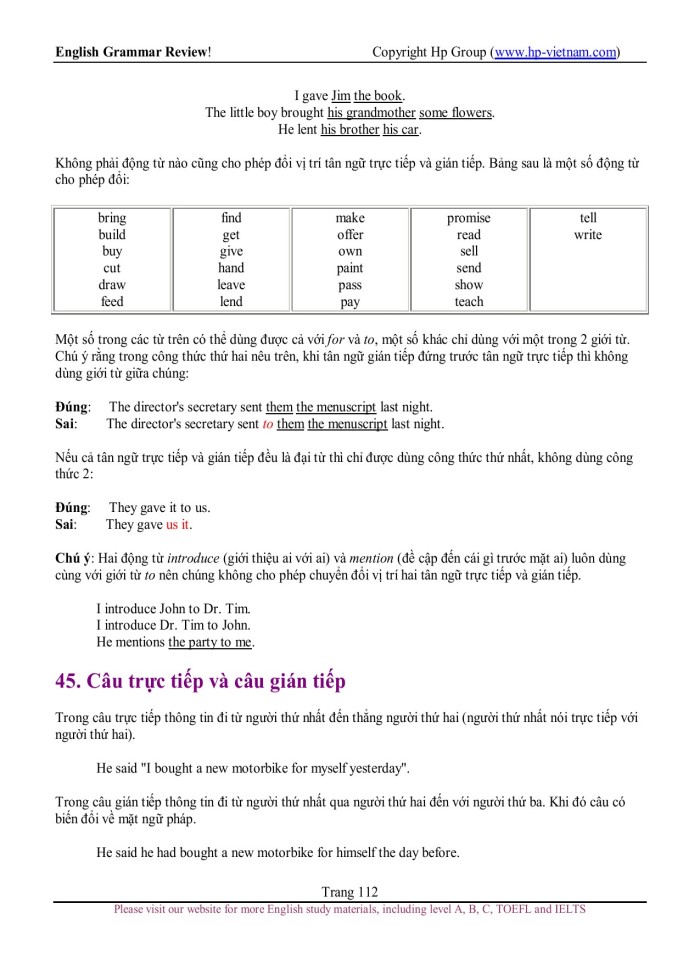 image for page Ngữ pháp tiếng Anh