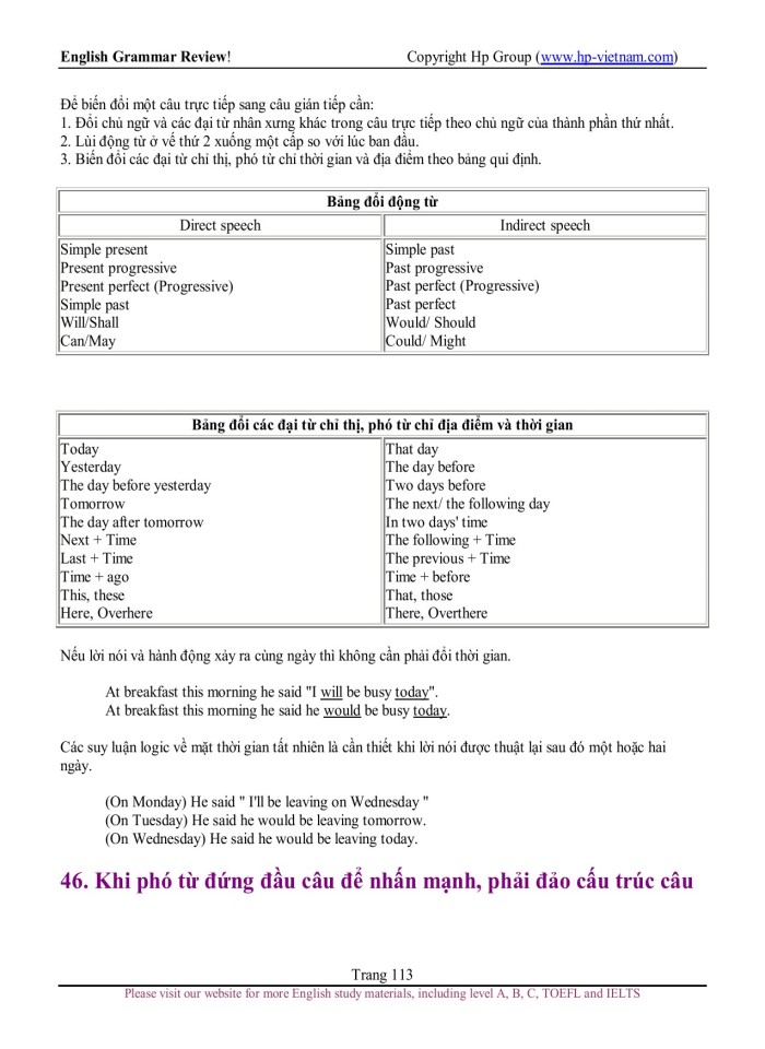 image for page Ngữ pháp tiếng Anh