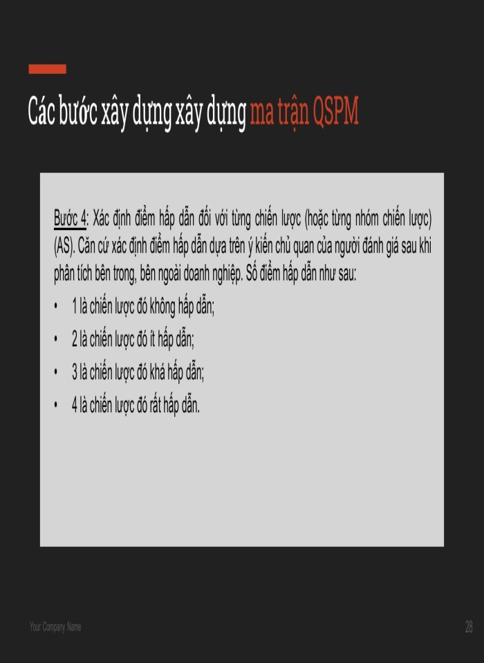 image for page Quy trình phân tích và lựa chọn một chiến lược chính chiến lược kinh doanh