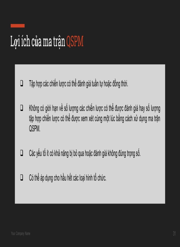 image for page Quy trình phân tích và lựa chọn một chiến lược chính chiến lược kinh doanh