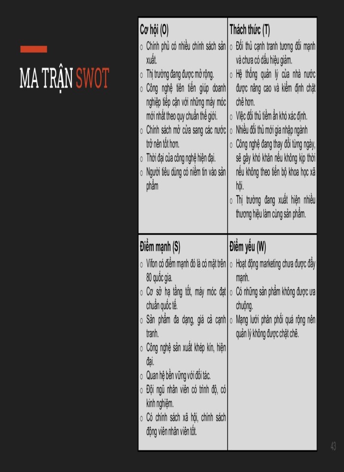 image for page Quy trình phân tích và lựa chọn một chiến lược chính chiến lược kinh doanh