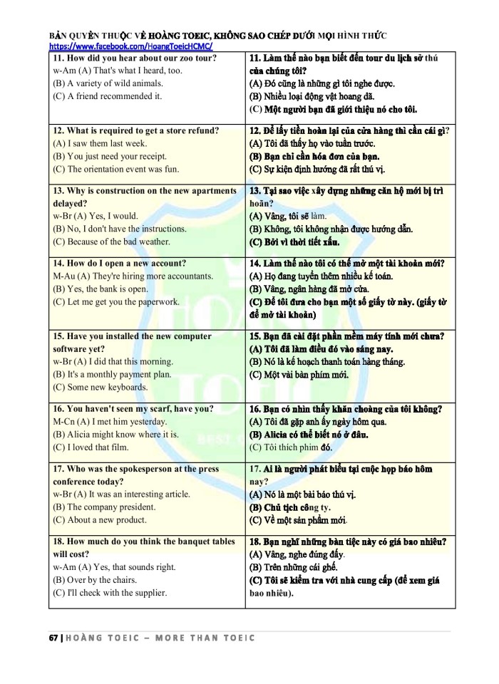image for page Bản dịch Listening ets toeic 2020