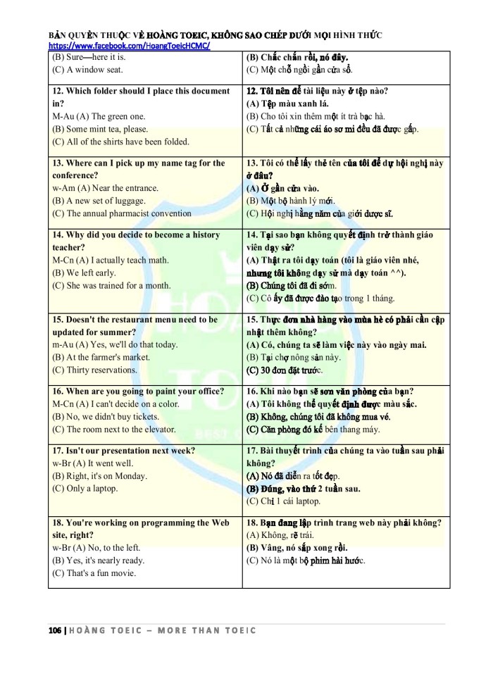 image for page Bản dịch Listening ets toeic 2020