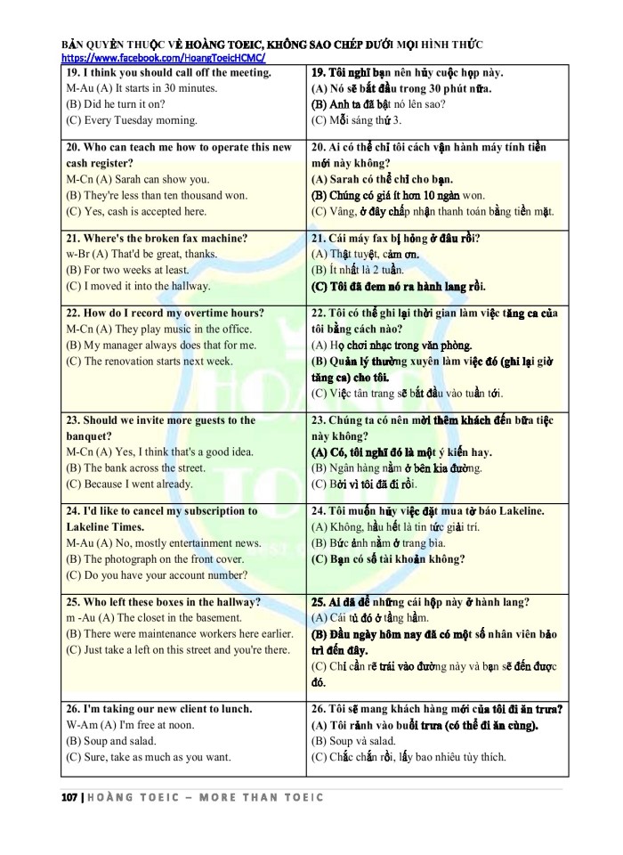 image for page Bản dịch Listening ets toeic 2020