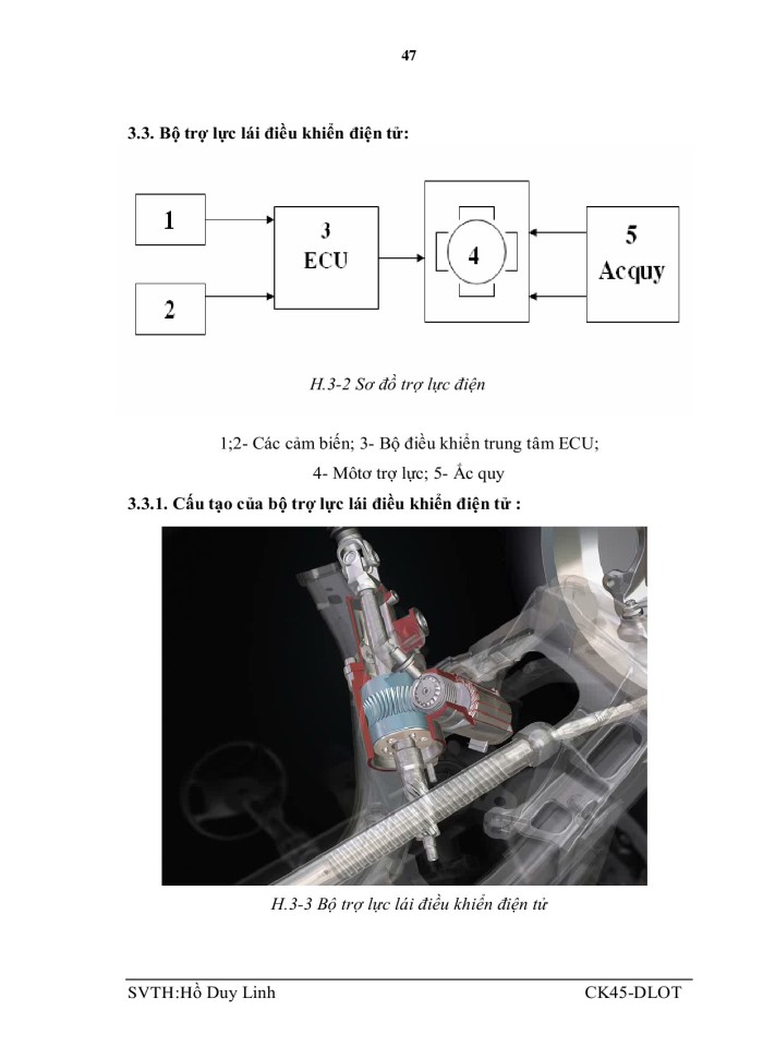 image for page Nguyên lý cấu tạo của hệ thống lái trợ lực điều khiển điện tử