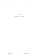 Bài tập xác suất thống kê