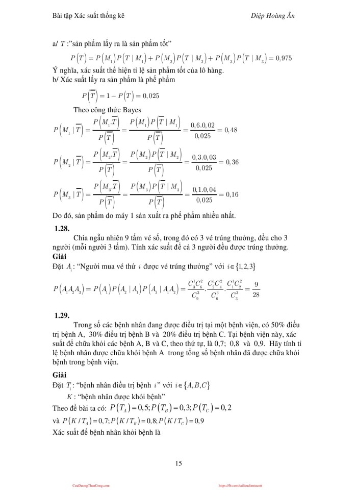 image for page Bài tập xác suất thống kê