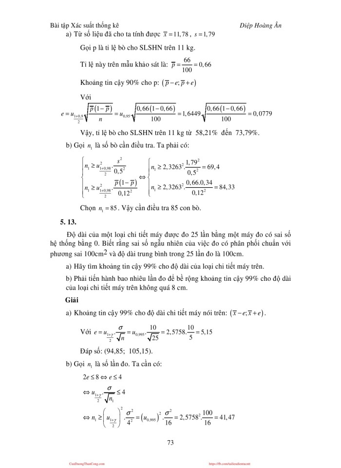 image for page Bài tập xác suất thống kê