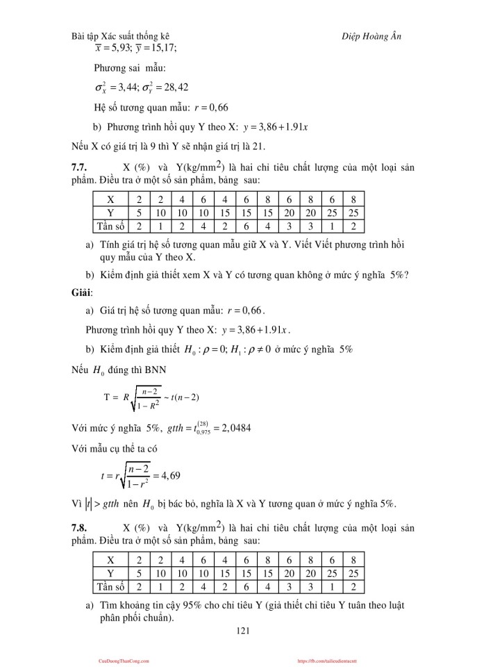 image for page Bài tập xác suất thống kê