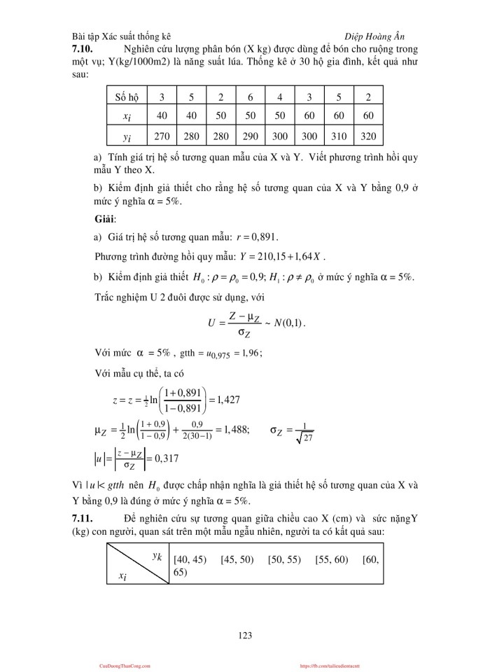 image for page Bài tập xác suất thống kê