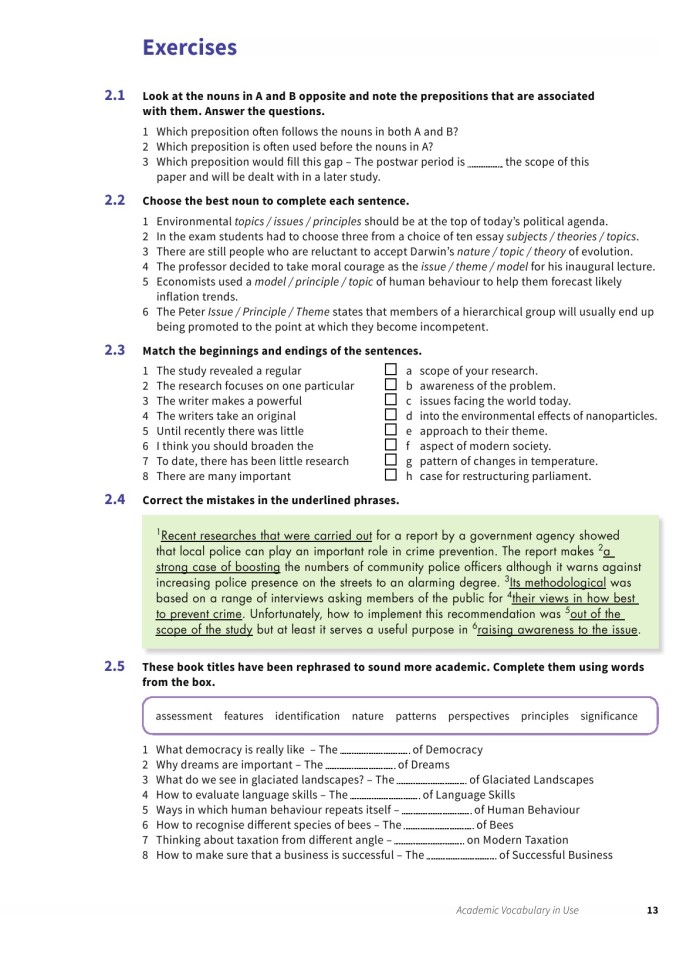image for page Từ vựng học thuật được sử dụng