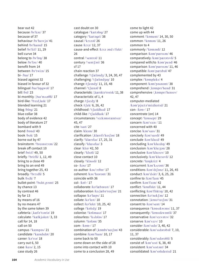 image for page Từ vựng học thuật được sử dụng