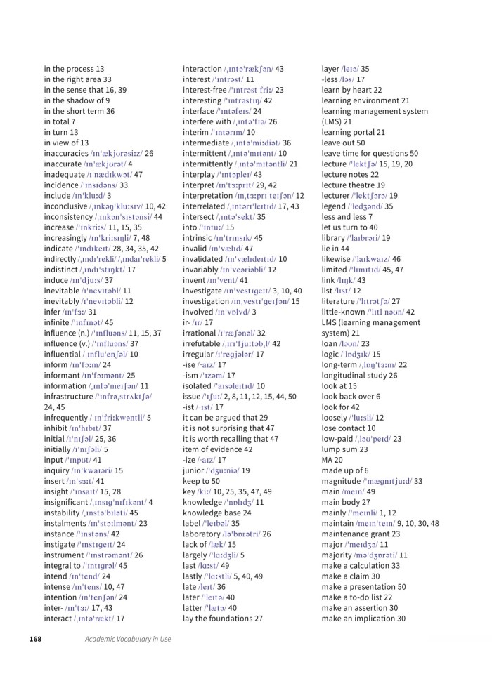 image for page Từ vựng học thuật được sử dụng