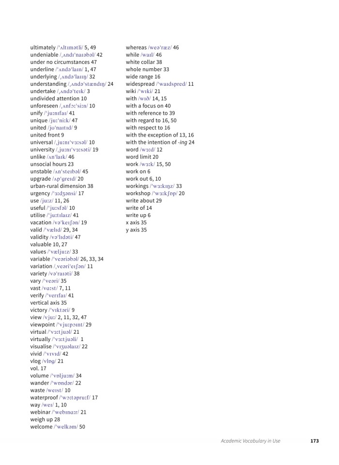 image for page Từ vựng học thuật được sử dụng