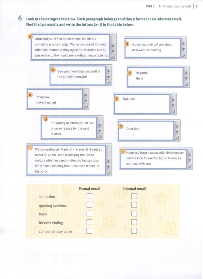 image for page Tiếng anh cho Email