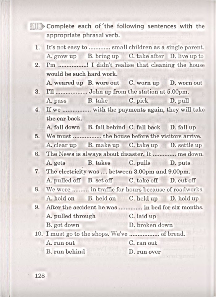 image for page Bài tập cụm động từ tiếng anh