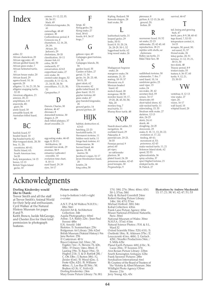 image for page Sách về loài bò sát