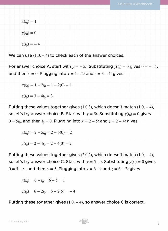 image for page Vector, parametric, and symmetric equations of a line