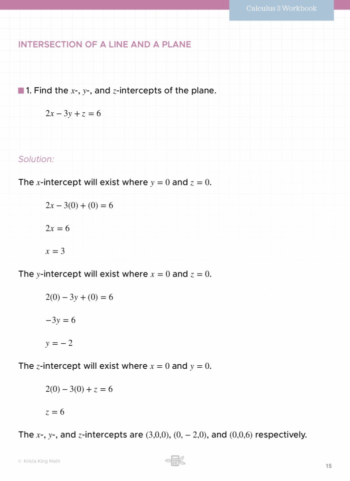 image for page Vector, parametric, and symmetric equations of a line