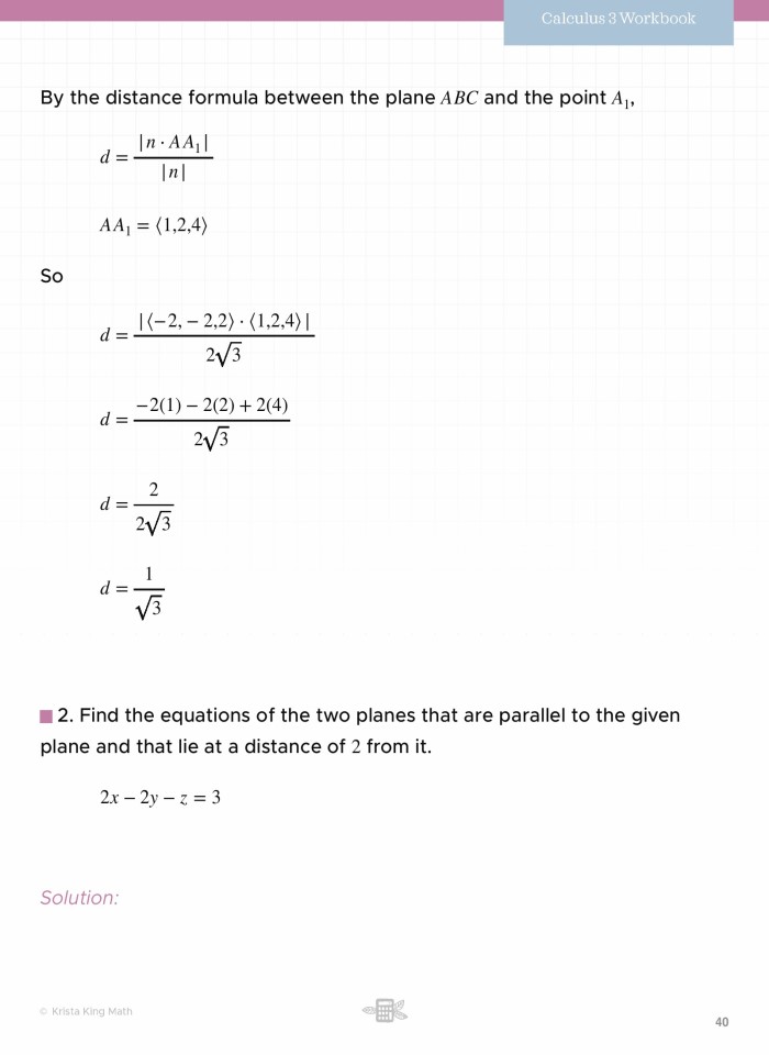image for page Vector, parametric, and symmetric equations of a line