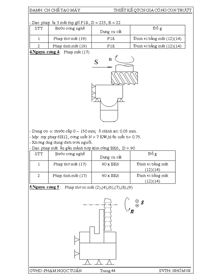 image for page Đồ án thiết kế qui trình công nghệ gia công con trượt
