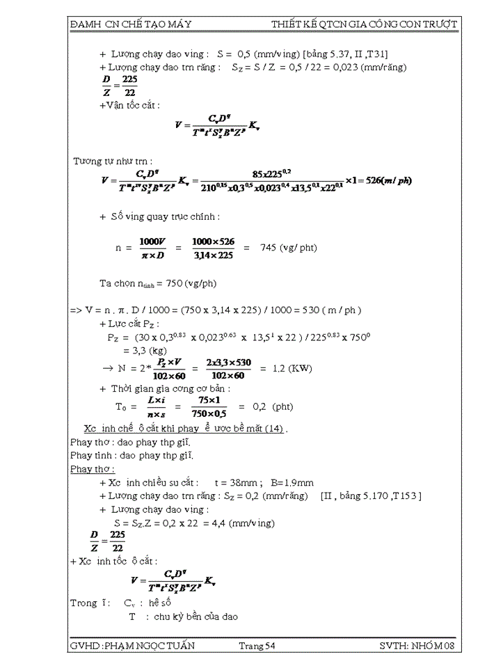 image for page Đồ án thiết kế qui trình công nghệ gia công con trượt