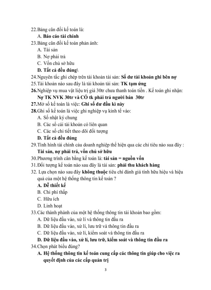 image for page Trắc ngiệm nguyên lý kế toán