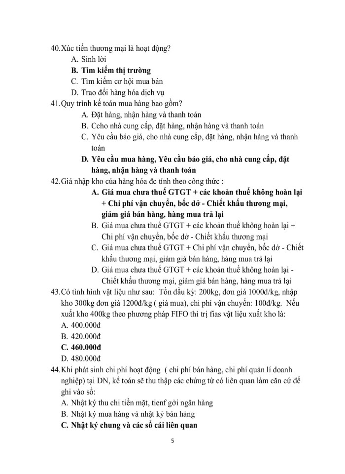 image for page Trắc ngiệm nguyên lý kế toán