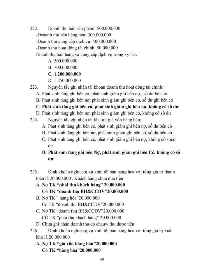 image for page Trắc ngiệm nguyên lý kế toán