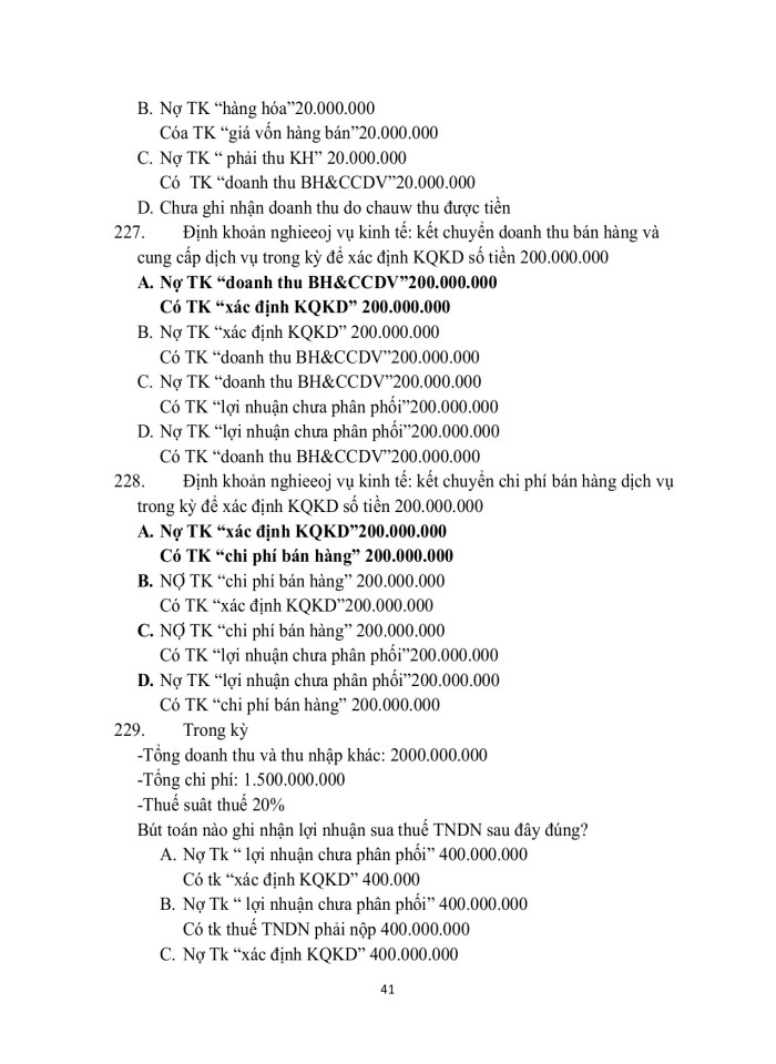 image for page Trắc ngiệm nguyên lý kế toán