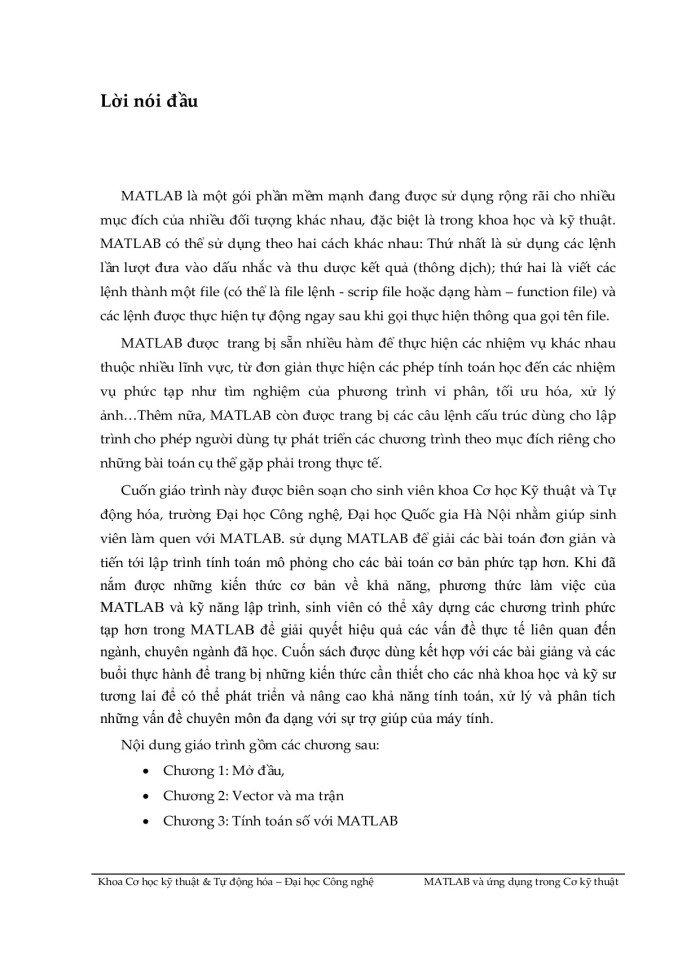 image for page Matlab và ứng dụng  trong cơ kỹ thuật