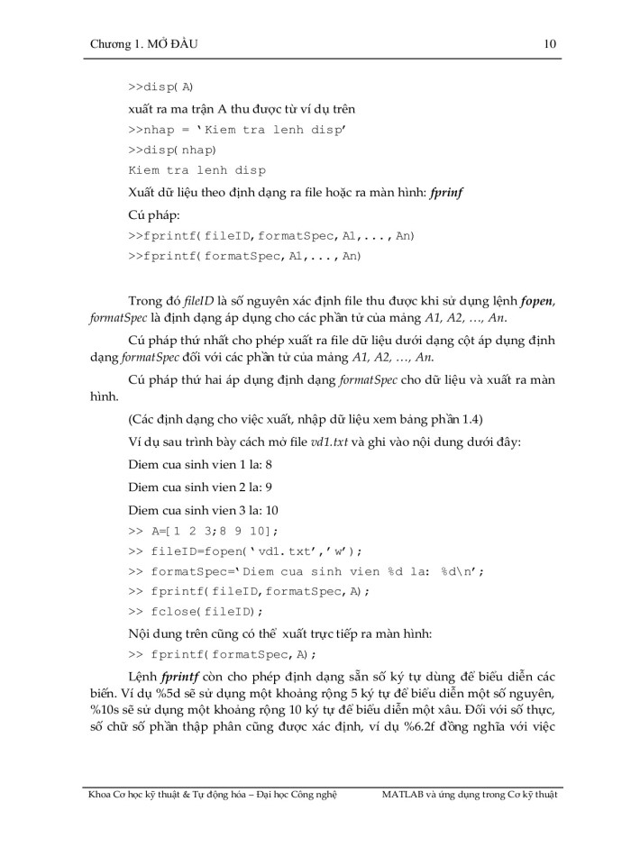 image for page Matlab và ứng dụng  trong cơ kỹ thuật