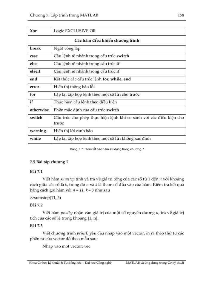 image for page Matlab và ứng dụng  trong cơ kỹ thuật